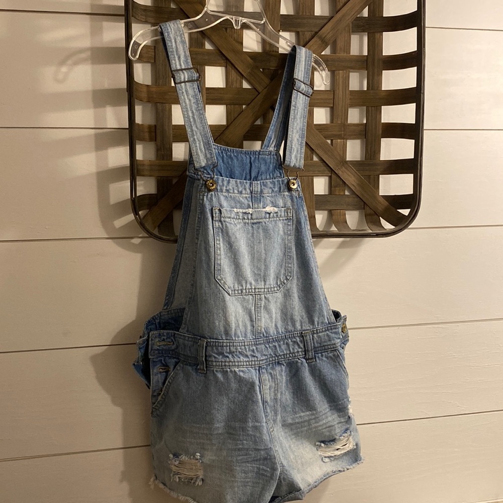 Denim overalls